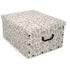 ORDINETT Cardboard box 49x39x25cm Big Box Goccia assorted, mėlynas/light pilkas/burgundy