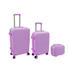 Kelioninis ORDINETT Komodos komplektas iš 3 dalių 60L (42x25x64cm) + 43L (36x23x56cm) + 15L (24x17x33cm) rožinės spalvos