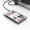 Kietasis diskas „Orico 2139C3“ 2,5 colio HDD/SSD USB-C 5 Gb/s diskas – skaidrus