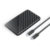Kietasis diskas Orico 25PW1C-C3 2.5" HDD/SSD USB-C 3.1 6Gb/s Disk Drive – juodos spalvos