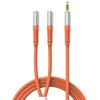 Orico AX2-10 garso kabelis 3,5 mm minijack skirstytuvas ausinėms ir mikrofonui 1 m kabelis - oranžinis