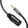 Orico AXKF mini jack 3.5 mm to XLR female audio cable 5 m - juodas