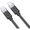 Orico CC240 USB-C į USB-C kabelis 240W USB4 40Gb/s 8K 60Hz 0.5m - Juodas