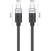 Orico CC240 USB-C į USB-C kabelis 240W USB4 40Gb/s 8K 60Hz 0.5m - Juodas