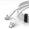 Orico CDX 60W 3A Power Delivery USB-C – USB-C 1m Cable – baltos spalvos