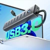 Orico CL7U-U3 hub 7x USB-A 3.0 + USB-C 5V/3A 1m – pilkos spalvos