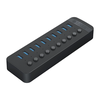 Orico CT2U3-10AB 10x USB-A 3.0 Hub with Switches – juodos spalvos