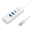 Orico Hub adapteris USB-C prie 2x USB 3.0 + USB-C, 5 Gbps, 0,15 m (baltas)