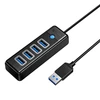 Orico Hub USB iki 4x USB 3.0, 5 Gbps, 0.15 m (juodas)