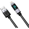 Orico LDA2L USB-A to Lightning Cable 12W with LED Ekranas 0.5m - Juodas and Sidabrinis