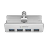 Orico MH4PU Hub Clamp-Mounted 4x USB-A 3.0 – Sidabrinis