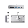 Orico MH5PC Hub Clamp-Mounted USB-C / 2x USB-A 3.2 + 1x USB-C 3.2 + 1x SD&amp;TF – sidabro spalvos