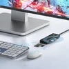 Orico PAPW3AT-U3 USB šakotuvas, 4 prievadų, 3x USB-A 3.0, su Micro SD/SD kortelių skaitytuvu, 1 m - juodas