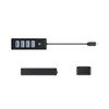Orico PW4U-C3 USB-C / 4x USB-A 3.0 Hub – juodos spalvos