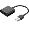 Ausinės Orico SKT3 USB-A išorinė garso plokštė - Juodas