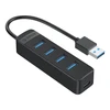Orico Hub USB-A iki 4xUSB-A 3.0 – juoda