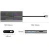 „Orico“ USB-C 12w1 RGB | 3x USB-A | USB-C PD 100W | HDMI 4K | VGA | RJ45 Gigabit - pilka