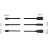 Orico XD-MDTH4 4K 30Hz Mini DisplayPort į HDMI kabelis 3m - Juodas