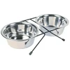 Paliknis ar blodām - Trixie Eat on Feet Bowl Set, 2*0.75l/17cm