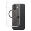Panzer Glass CARE Flagship dėklas su Juodas MagSafe iPhone 16 Plus, skaidrus