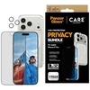 Panzer Glass „CARE by PanzerGlass“ flagmaninis „Privacy 3-in-1“ dėklas + privatumo stiklas + objektyvas, skirtas „iPhone 17 Pro“