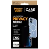 Panzer Glass „CARE by PanzerGlass“ flagmaninis „Privacy 3-in-1“ dėklas + privatumo stiklas + objektyvas, skirtas „iPhone 17“