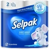Popieriniai rankšluosčiai SELPAK, 3 sluoksnių, 84 lapeliai, 11,25 m ilgio, 2 ritinėliai, baltos spalvos