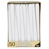 Papstar Galda sveces, D 2,2cmx25 cm, baltas, 50 gab.