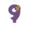 Papstar Žvakutė gimtadienio 9 violetinė