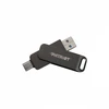 USB Atmintinė - Patriot Rage R550 256GB 100MB/s USB A+C Sukamoji Juoda