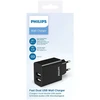 Philips DLP2610 Charger 2xUSB Juodas