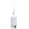 Telefono pakabukas Guess Wrist Strap Silicone Script Charms baltas