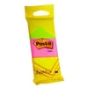 Lipnūs lapeliai 3M Post-it® 38mmx51mm, 3 vnt. po 100 lapelių, neoninės spalvos