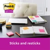 Lipnūs lapeliai 3M Post-it® Super Sticky Playful 76mmx76mm, 6vnt. po 90 lapelių