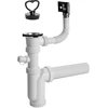 Plastbrno Virtuvės išleidimo sifonas su išleidimu ir perpildymu 1 1/2"X50mm