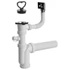 Plastbrno Virtuvės išleidimo sifonas su išleidimu ir perpildymu 1 1/2"X50mm