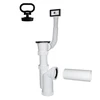 Plastbrno Sifonas virtuvės kriauklei 1 1/2X50mm su išbėgimu, perpildymu