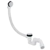 Plastbrno Vonios sifonas EVK0141 Klik Klak Inox, 45°, 40 50mm, L=55cm