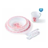 CANPOL BABIES plastikinių indų ir įrankių rinkinys CUTE ANIMALS, 4/401_pin