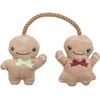 TRIXIE Xmas Imbierinukai ant virvės, pliušas/virvė, 22 cm, su garsu