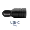 DC 5.5/2.5 mm + kištukas į USB Type-C adapteris - Lizdas kintamosios srovės adapteriui - Akyga AK-ND-D06
