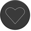 Popsockets 2 Baltas Heart Juodas 800667 telefono laikiklis – standard