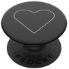 Popsockets 2 Baltas Heart Juodas 800667 telefono laikiklis – standard