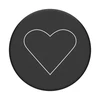 Popsockets 2 Baltas Heart Juodas 800667 telefono laikiklis – standard