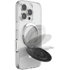 PopSockets Aluminum Radial MagSafe telefono laikiklis ir stovas juodas