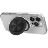 PopSockets Aluminum Radial MagSafe telefono laikiklis ir stovas juodas