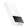 Power Bank Baseus Star-Lord, 20000mAh 65W + USB – USB-C laidas (baltas)