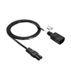 IEC C7/IEC C14 maitinimo laido prailgintuvas - 1.5 m juodas - Akyga AK-PC-15A