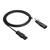 IEC C7/IEC C8 maitinimo laido prailgintuvas - 1.5 m juodas - Akyga AK-RD-08A