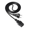 Akyga Ak-up-01 laidas (hibridinis c/e/f standartas (cee 7/7) m - iec320 c19 m; 1,8 m; juodas)